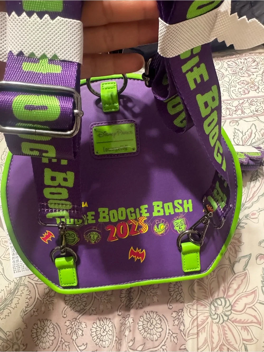 Disney Oogie Boogie Round Crossbody Bag - Green, Yellow, Purple, Red